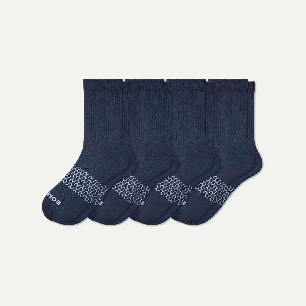 Men's Solids Half Calf Sock 4-Pack