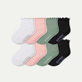 Toddler Ruffle Rib Calf Sock 8-Pack