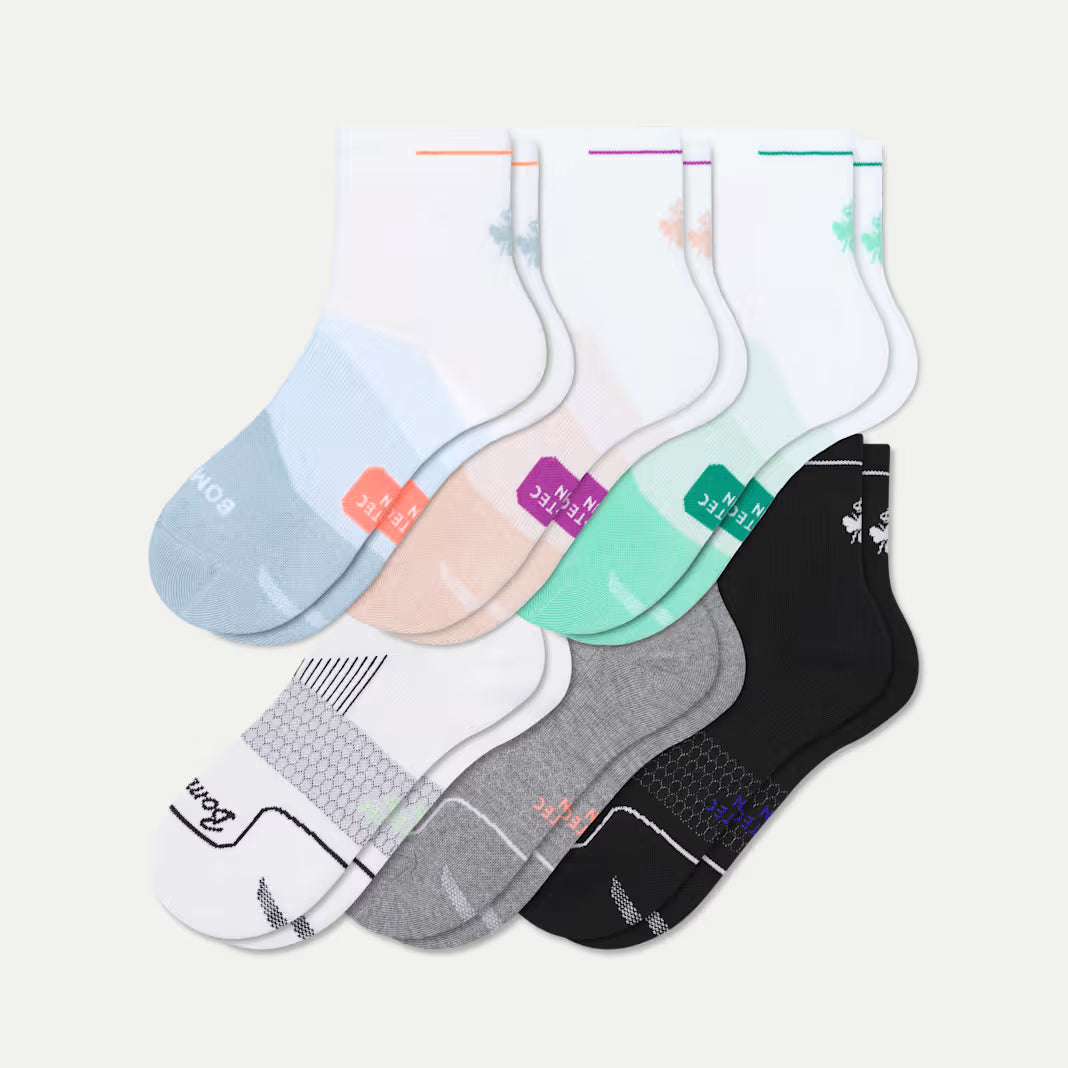 Women's Run Quarter Sock 6-Pack