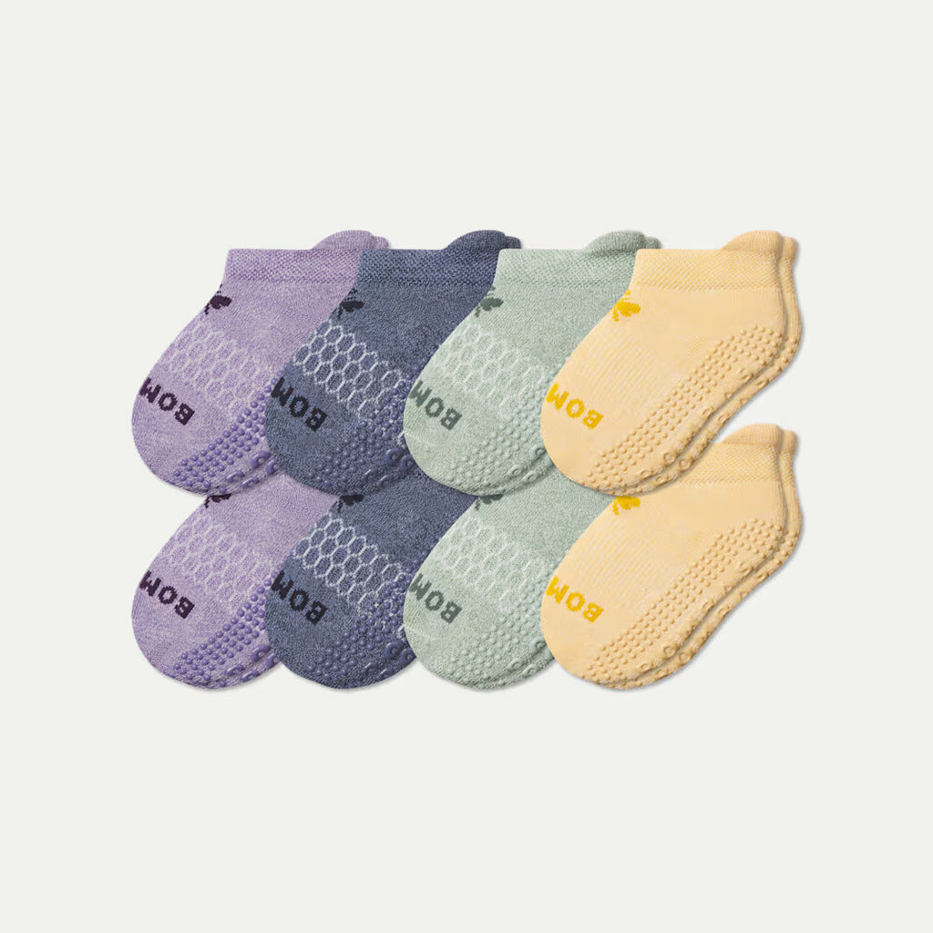 Toddler Gripper Ankle Sock 8-Pack