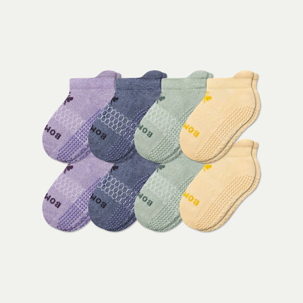 Junior Marl Gripper Ankle Sock 8-Pack