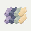 Junior Marl Gripper Ankle Sock 8-Pack