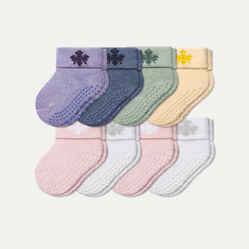 Baby Gripper Sock 8-Pack (6-12 Months)