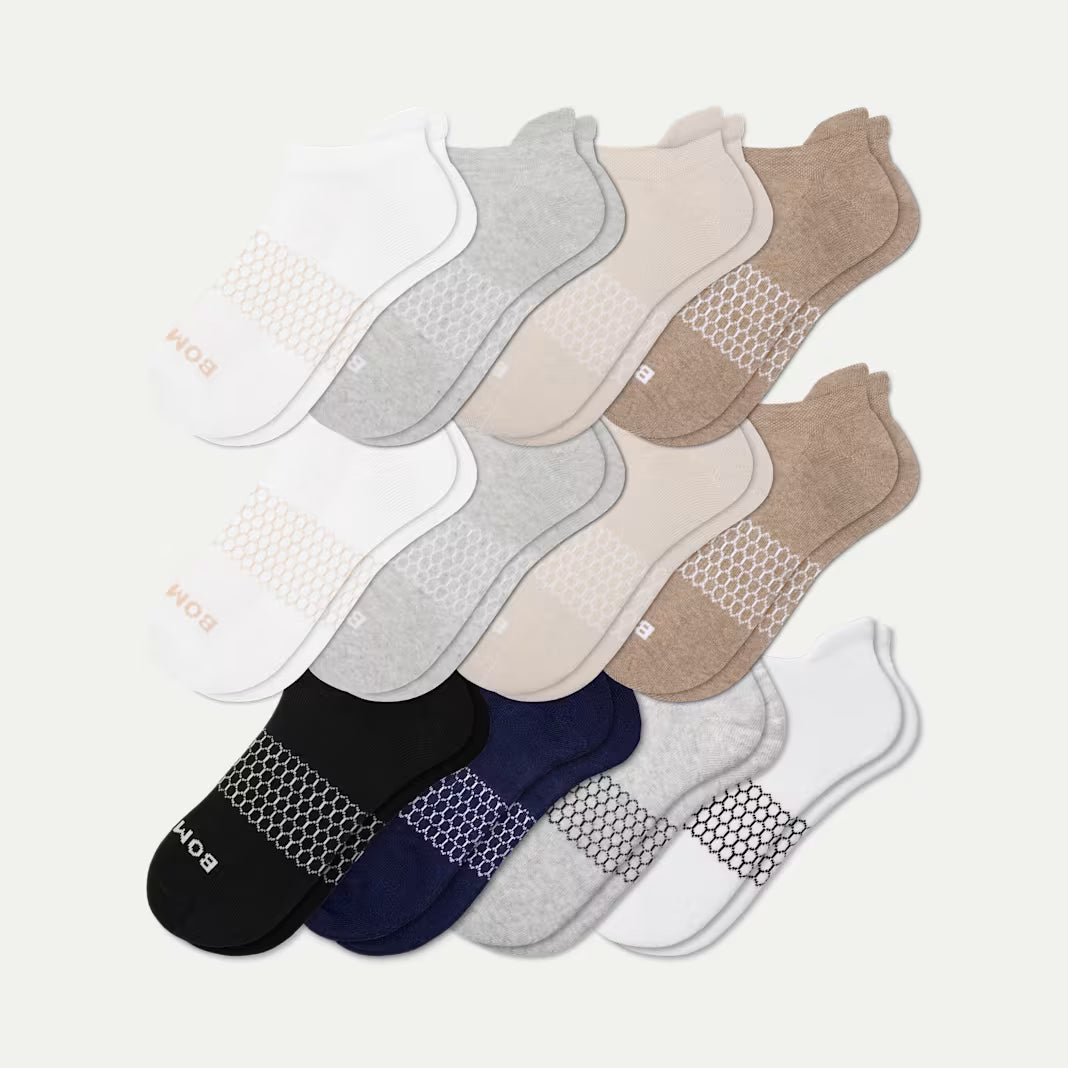 Women's Solids Ankle Sock 12-Pack