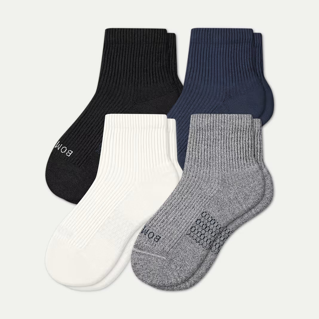 Women's Modern Rib Quarter Sock 4-Pack