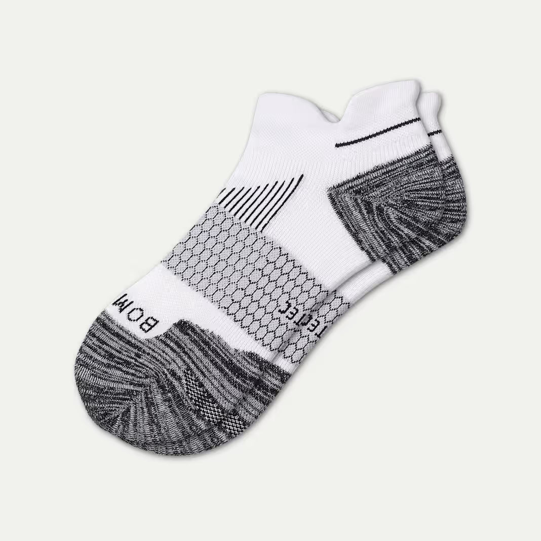 Bombas Men's Run Ankle Socks(white)