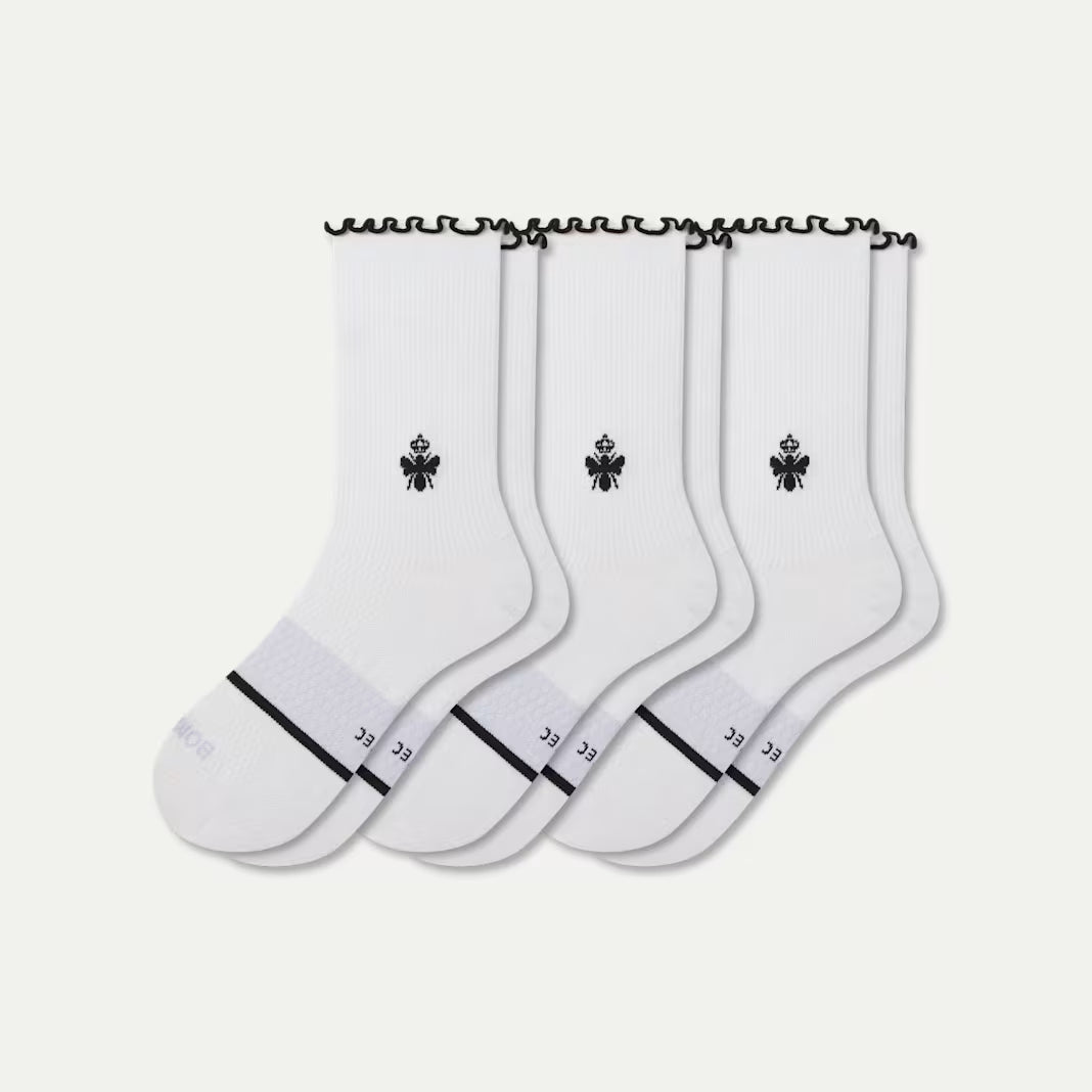 Women’s Ruffle Sport Half Calf Sock 3-Pack