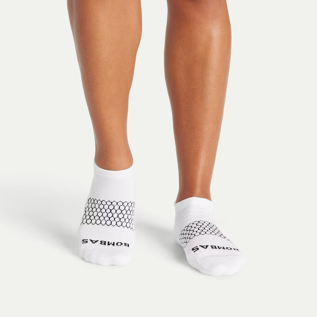 Bombas Women's Solids Ankle Socks(white)
