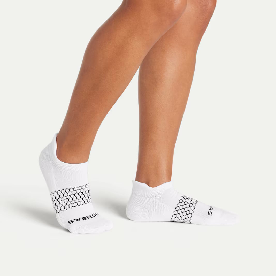 Bombas Women's Solids Ankle Socks(white)